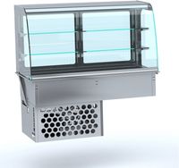 Drop-In Gebogen Koelvitrine - Gesloten 4/1, CombiSteel 7495.0200