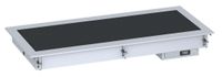 Drop-In Verwarmde Keramische Plaat 2/1 - Zwart, CombiSteel 7495.0225