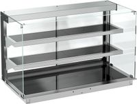 Drop-In Warmvitrine Keramisch Recht - Zwart 3/1, CombiSteel 7495.0330
