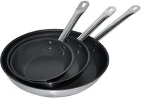 Koekenpan Rvs + Teflon | 24cm | 2,3L | Combisteel | 7501.0105