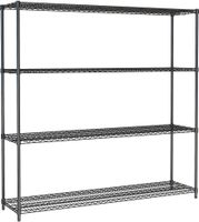 STELLING 4 LEVELS 1800 ZWART DEMONTABEL - Combisteel 7530.0040