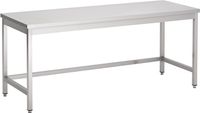 Werktafel | open onderstel | 130cm | RVS | Combisteel | 7812.0143