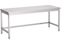 Werktafel | open onderstel | 140cm | RVS | Combisteel | 7812.0200