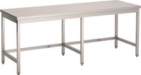 Werktafel | open onderstel | 220cm | RVS | Combisteel | 7812.0202