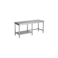 Werktafel met half Bodemschap | 250cm | RVS | Combisteel | 7812.0391