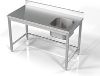 Combisteel 700 Spoeltafel 1 Rechts 1400 | 7812.0615