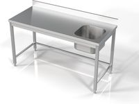 Combisteel 700 Spoeltafel 1 Rechts 1600 | 7812.0625