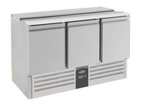 Gekoelde Saladette | 3 deuren | 4x 1/1GN | Deksel | Compact Line | Combisteel | 7950.0094