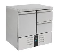 Koelwerkbank | 1 Deur/2 Laden | Compact Line | Statisch met ventilator | Combisteel | 7950.0108