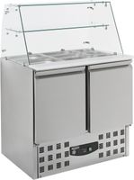 Gekoelde Saladette | Glasopstand | 2 deuren | Compact Line | Combisteel 7950.0400
