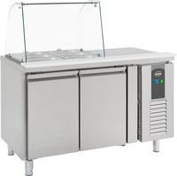 Koelwerkbank / Saladette | Glasopstand | 2 deuren, 1/1GN | Standard Line | Combisteel | 7950.0410