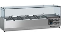 Opzetkoelvitrine | 120cm | 5 x 1/4GN | Glaswand | Ecofrost | 7950.5115
