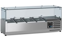 Opzetkoelvitrine | 120cm | 4 x 1/3GN | Glaswand | Ecofrost | 7950.5125