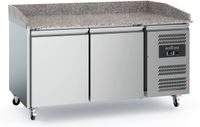 Pizzawerkbank | Graniet | 2-deurs | RVS | Ecofrost | 7950.5135