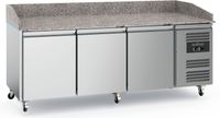 Pizzawerkbank | Graniet | 3-deurs| RVS | Ecofrost | 7950.5140