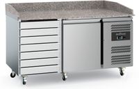 Pizzawerkbank | Graniet | 1-deurs| RVS | Ecofrost | 7950.5145