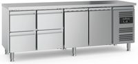 Koelwerkbank | 2-deurs | 4 lades | 553 liter | Ecofrost | 7950.5180