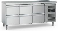 Koelwerkbank | 6 lades | 417 liter | Ecofrost | 7950.5185
