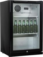 Backbar Koeler - 1 Glasdeur - BUDGET - Zwart - Slot - Prokoeling BB1D