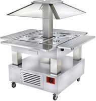 Eiland bain-marie | Warm buffet | 4x GN 1/1-150 (wit hout) | CBM/4D-A1 | Diamond
