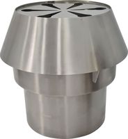 Firewall Kit + Roestvaststalen Schoorsteenkap (CBQ-120) - Diamond CFECCX/120