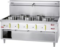 Wok gasfornuis | 5 brander | Watergordijn | CHINA/5L | Diamond