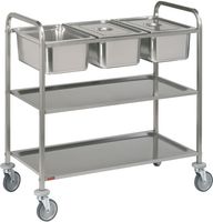 Diamond Serveerwagen in R.V.S., 3x GN 1/1 + 2 niveau's | CP3/311