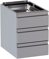 Diamond CRB3-SA6 Blok met 3 laden (tafeldiepte 600 mm) – Telescopische geleiders