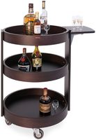 Ronde Kar Voor Flessen, 3 Niveau's Hout "wengé", Diamond CRL/3W