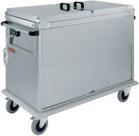 Diamond Bain-marie-wagen 3x GN 1/1, met deksels, kast met draaideur | CTBM/3C-T