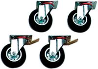 Kit 4 Wielen - 2 met Rem 6 & 10 GN 1/1 - Diamond AA/K4C-X