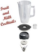 Diamond Ronde beker in Lexan 2 liters met deksel en mes (4 bladen) | BAB-LRD