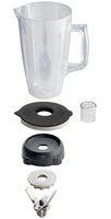 Diamond Ronde beker in Lexan 2 liters met deksel en mes (4 bladen) | BAB-LRD
