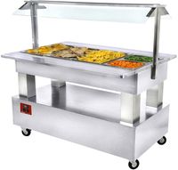 Bain Marie Warm Buffet 4X1/1H150 Wit Hout | Diamond | BBM/4N-A1