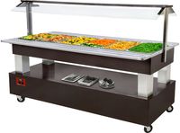 Diamond BBM/6N-B1 Warm buffet, bain-marie, 6x GN 1/1-150 (wengé hout)