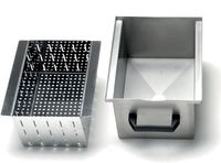 Diamond Bak met filter voor de afvoer, in R.V.S. (10-18 kg) | BFD-ST