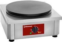 Diamond Elektrische Pannenkoekplaat Hoog Rendement, Ø 400 mm "geëmailleerd" - BRET/1E-R