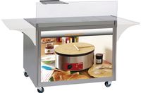 Mobiel RVS meubel voor pannenkoeken - BRET/MRX