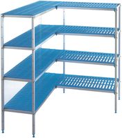 Rekkengeheel in Aluminium voor C2010/XBF - diepte 400mm "L" 4 Niveaus "MaxiCold" - Diamond GA2014/BF