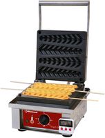 Diamond Elektrisch wafelijzer "wafels op stokjes", 4 stuks. + Timer | GE-4X/EN
