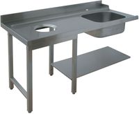 Diamond Inlooptafel met voorwaskuip "links" | GTVO-18