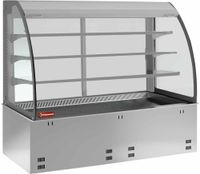 Koeltoonbank met kuip bodem B=80cm | 3 Niveau's, 2X GN1/1 | Diamond DPA/RVF308-S