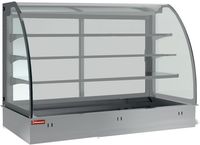 Diamond Topelement en open uitstalvitrine 3 niveau's (met gordijn), gekoeld, Geforceerd, 3x GN 1/1 (zonder waterdicht eenheid) | DPA/TVA312-S