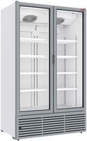 Diamond Positieve Gekoelde Vitrine 1142 Liter, 2 Schuifdeuren - WIT - DRP12-2W