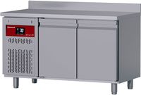 Diamond DT131/P9H-GD Geventileerde koelwerkbank met "achterwand", 2 deuren GN 1/1, 260 Lit. groep aan linkerkant