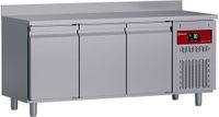 Diamond DT178/P9H-D Geventileerde koelwerkbank met "achterwand", 3 deuren GN 1/1, 405 liter