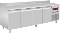 Wand-  Koelwerkbank Geforceerd, 4 Deuren GN 1/1, 550 Liter, Diamond DT224/P9A