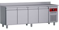 Diamond DT224/P9H-D Geventileerde koelwerkbank met "achterwand", 4 deuren GN 1/1, 550 liter