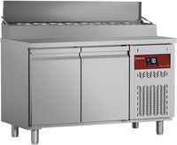 Diamond DTS-4/P9H2 Koelwerkbank geventileerd, 2 deuren GN 1/1, 260 Lit.& gekoelde structuur 7x GN 1/4