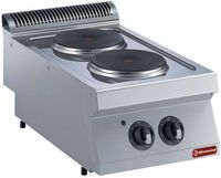 Elektrisch kookfornuis met 2 ronde platen | 1700 line | Diamond | E17/2P4T-N